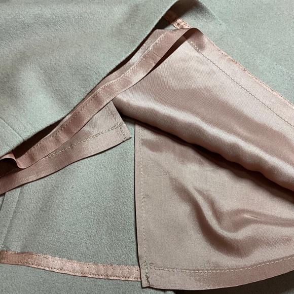 BERNARD COWAN Vintage 93% Virgin Wool, 7% Camel Hair Lined Camel Pencil Skirt 12 - Picture 10 of 11